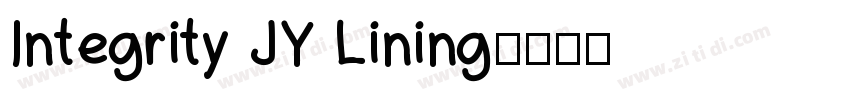 Integrity JY Lining字体转换